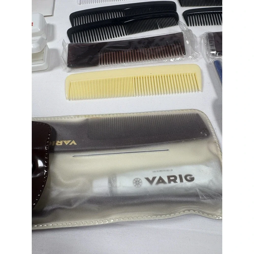 Vintage Airline Amenity Kits Lot TWA Varig Continental Travel Grooming Kit